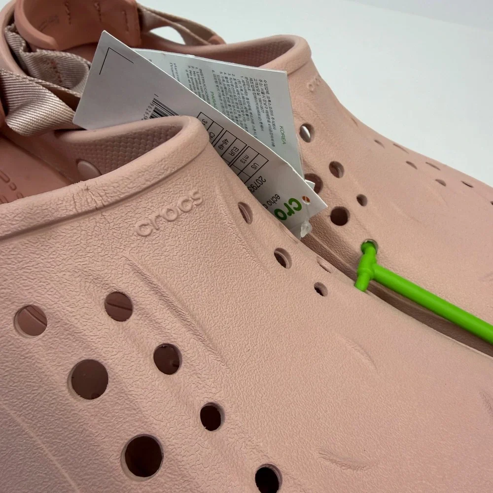 Crocs Echo Clog Quartz Pink Mens 13 Sporty Streetwear Molded Slip On 207937-6TY